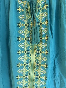 Embroidered One World blouse-Size Large-Johnny was style - Picture 1 of 4