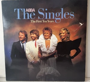 abba the singles the first ten years Double Vinyl Lp Gatefold Sleeve Vgc - Picture 1 of 9