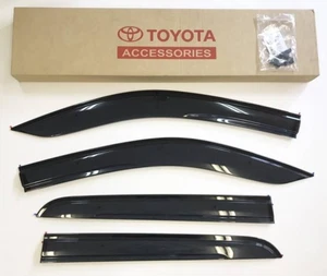 OEM Toyota Hilux GUN125 2017- GR SPORT Side Door Window Visor Smoke Rain Guard - Picture 1 of 16