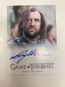 2014 Game of Thrones Season 3 AUTO AUTOGRAPH RORY MCCANN Sandor Clegane - Picture 1 of 2