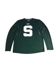 Under Armour Michigan State Spartans Shirt Herren Medium NCAA Heat Gear Loose - Bild 1 von 8