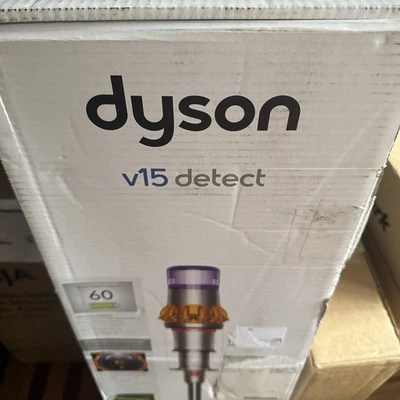 Dyson V15 Detect Cordless Vacuum Cleaner, Yellow/Nickel New - Image 1 of 3