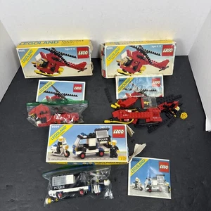Legoland Town System Sets 2 6685 Sets Fire Copter And 1 6684 Police Patrol READ - Picture 1 of 24