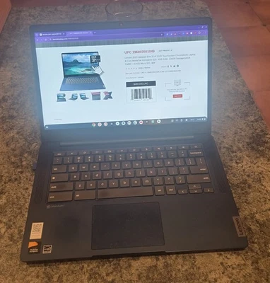 Lenovo Chromebook N4500 14" Laptop – Intel Celeron, 4GB RAM, 64GB eMMC - Image 1 of 4