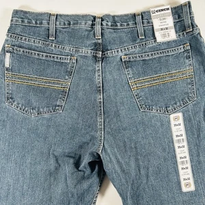 Cinch Men's Slim Fit Silver Label 35x32 Medium Stonewash Jeans MB98034001 - Picture 1 of 10