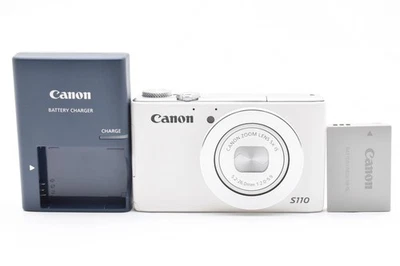 Exc+++ Canon PowerShot S110 12.1MP Digital Camera - White - Image 1 of 4