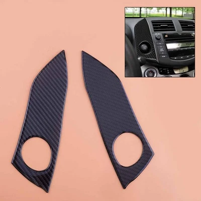2x Real Carbon Fiber Central Console Side Panel Cover Trim Fit for Toyota RAV4 - Image 1 of 4