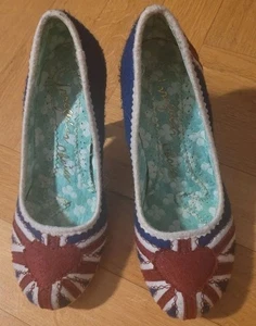 Irregular Choice - Gr. 37 - England Union Jack Design - Pump - Schuhe - Herz - Bild 1 von 4