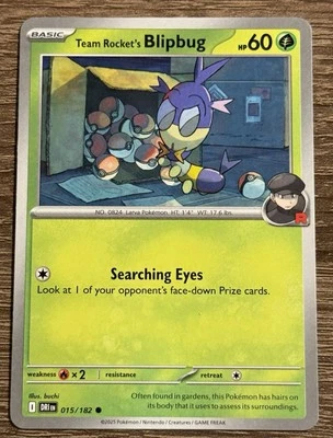 Team Rocket's Blipbug 015/182 Sv10: Destined Rivals Regular (L) - Image 1 of 2