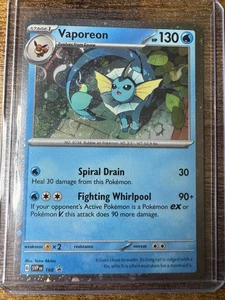💥 Vaporeon Scarlet & Violet SVP 168 Cosmos Black Star Promo Holo Pokemon 2025💥 - Picture 1 of 8