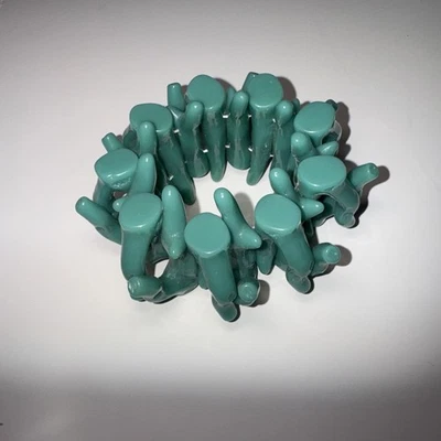 Pulsera elástica estilo étnico con cuentas turquesa-nueva Foto 1 de 3