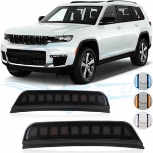 For Jeep Grand Cherokee 2022-2024 q LED DRL Wheel Eyebrow Daytime Running Light - Picture 1 of 12