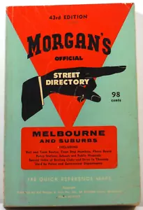 Morgan's Official Street Directory Melbourne and Suburbs 43rd edition 1967 PB - Bild 1 von 11