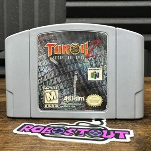 Carrito Turok 2 Seeds of Evil Gris Variante (Nintendo 64) N64 Probado y Auténtico⭐ - Imagen 1 de 11