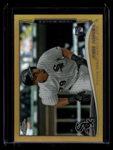 2014 Topps Chrome Update Gold Refractor mb41 Jose Abreu Rookie 90/250 - Picture 1 of 2
