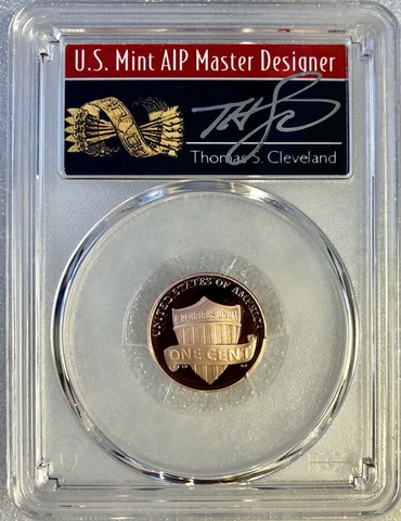 2022 S 1C Lincoln Cent PCGS PR70RD DCAM FDOI Thomas Cleveland Arrows Cover