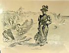 illustration 1893 Danger the shore is lined with wrecks Life magazine clipping