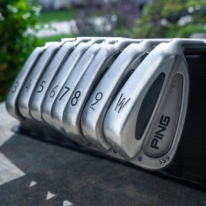 Ping S59 Blue Dot 3-W Iron Set RH Stiff Steel TT Shafts 3- 40” - W 37” In - Picture 1 of 10