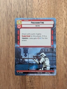 Star Wars Unlimited TCG - SWU - Precision Fire Hyperspace - NM Cond - Picture 1 of 1