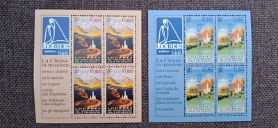 Vatican 2008 set sheets Lourdes ( Michel 1611/12 Klb) nice MNH - Image 1 of 2