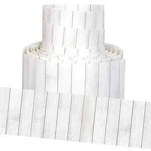 Youngever 52.5 ft Bulletin Board Borders for Classroom Decoration (White Wood... - Picture 1 of 6