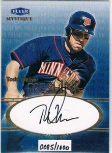 1999 Fleer Mystique Fresh Ink #26 Todd Walker Auto /1000 - Picture 1 of 1