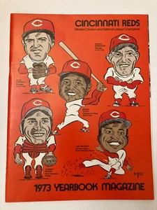 SCHÖN! 1973 Cincinnati Reds Jahrbuch Magazin Programm JOHNNY BENCH SPARKY MORGAN - Bild 1 von 10