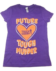 FUTURE LOVE TOUGH MUDDER LITTLE KIDS GIRLS T SHIRT PURPLE 100% COTTON SM 6/6X K4 - Picture 1 of 2