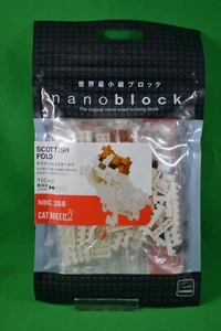 Nanoblock - Scottish Fold - NBC 268 - Cat Breed - 110 Pieces - NEW SEALED - Picture 1 of 2