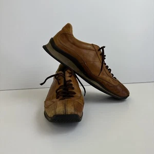 Prada Damen Sneaker Schuhe Größe 8UK Schnürschuhe Braun Leder Italien - Bild 1 von 7