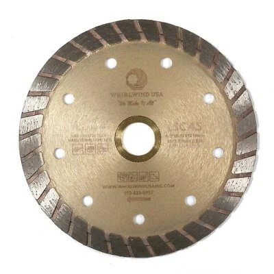 WHIRLWIND USA 4.5" 5" 6" 7" Diamond Turbo Premium Saw Blade Granite Concrete Tile Stone