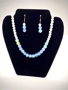 Czech Glass Beads Necklace And Earrings Set - Picture 1 of 2