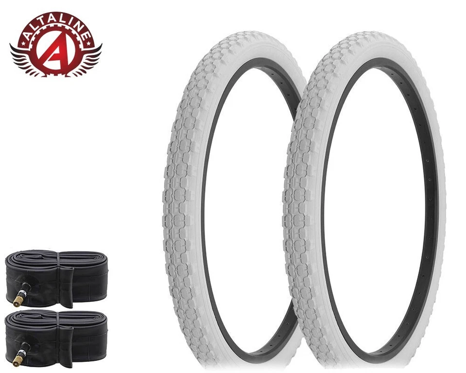 AltaLine BICYCLE WIRE BEAD DURABLE CRUISER TIRE 26 x 2.125 ROUGH KNOBBY w/TUBES. - Image 1 of 1