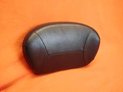 HARLEY DAVIDSON GENUINE BLACK LEATHER BACKREST WITH CHROME MOUNT  - Image 1 of 4