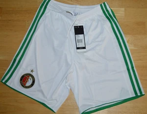 Feyenoord White Away Football Shorts 2017/18 BNWT Adidas S - Picture 1 of 5