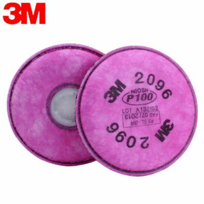3M 2096 P100 Acid Gas Particulate Filter Replacement Respirator Protection - Image 1 of 3