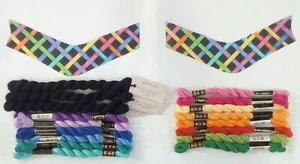 Associated Talent AT Needlepoint Canvas FLIP FLOPS 17 threads SH201 Woven Ribbon - Picture 1 of 8