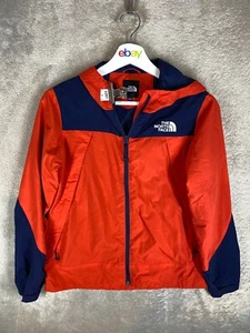 The North Face Windbreaker Jackets Size 150 Kids Red Logo Long Sleeve - Picture 1 of 11