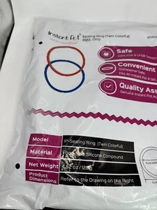 2 Genuine Instant Pot SEALING RINGS + SILICONE COVER 8QT. GREAT PACKAGE DEAL! - Picture 1 of 6