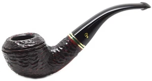Peterson Emerald 9mm Filter Rustic Finish Medium Bent Rhodesian Briar Pipe (999) - Picture 1 of 3