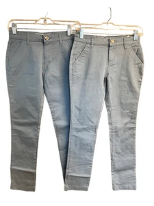 Old Navy (2) Girls Skinny Gray (School-wear)  Pants Sz 10  NWOT - Picture 1 of 8