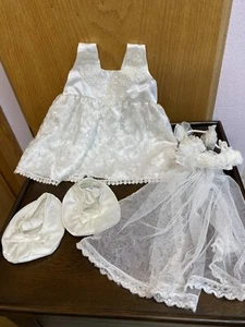 Build A Bear White Wedding Dress Outfit ~ Butterfly lace with shoes and veil - Picture 1 of 12