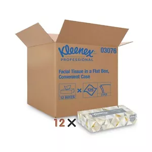 Tejidos faciales premium de 2 capas Kleenex, blancos, 12 cajas en estuche, 125 tejidos/caja - Imagen 1 de 7