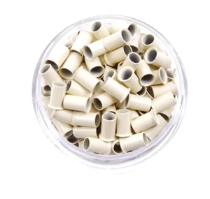 6 mm Blond Kupfer I-Spitzen Fusion Mikroröhrchen Perlen Links - Bild 1 von 1