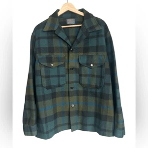 Vintage Pendleton mackinaw cruiser pure virgin wool shacket jacket medium Gorp - Picture 1 of 12