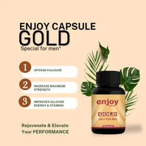 Enjoy Gold for Men – Energy & General Wellness –  Vitality & Stamina Support - Picture 1 of 3