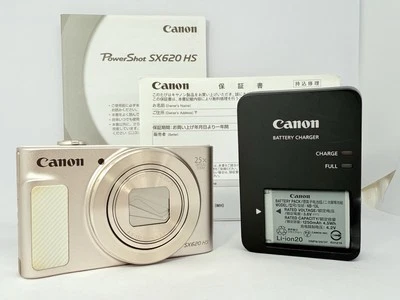 Canon PowerShot SX620 HS White Digital Camera Near Mint w/ Battery & Charger - Image 1 of 4