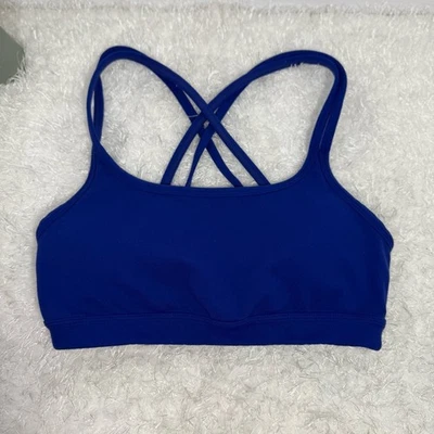 Athleta Royal Blue Crisscross Strappy Sports Bra XS Made in Vietnam - Image 1 of 4