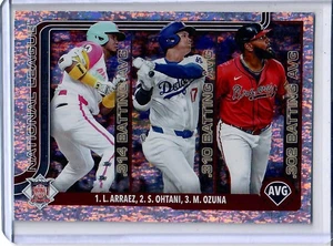 2025 Topps Series 1 - League Leaders Shohei Ohtani, Marcell Ozuna, Luis... - Bild 1 von 2