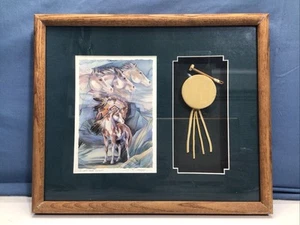 Vintage 1990’s Jody Bergsma Shadow Box I Am The Wind “Paint Horse” Signed - Picture 1 of 15